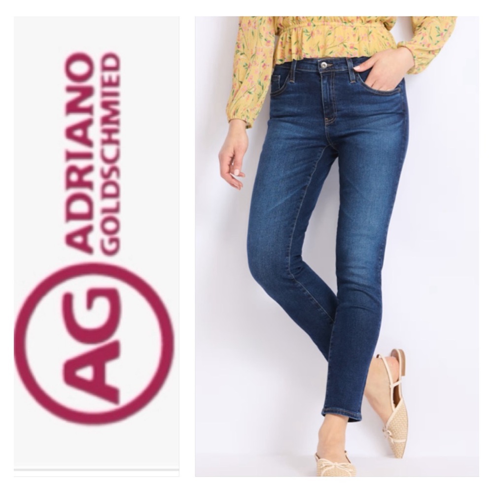 AG Adriano Goldschmied The Prima Mid Rise Cigarette Skinny Jeans Size 28 x 31